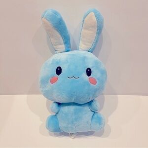 Goffa Stuffed Plush Easter Bunny Rabbit Blue Kawaii Anime Lovey Animal 15"